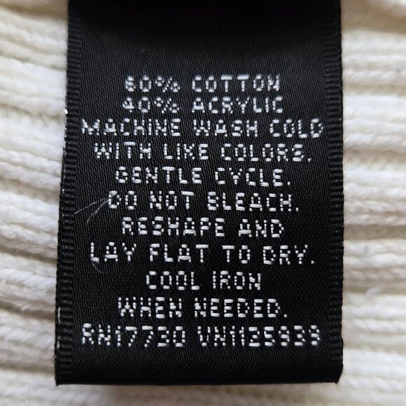 Mossimo Cream Short Sleeve Cowl Neck Sweater – Size L - Picture 4 of 5